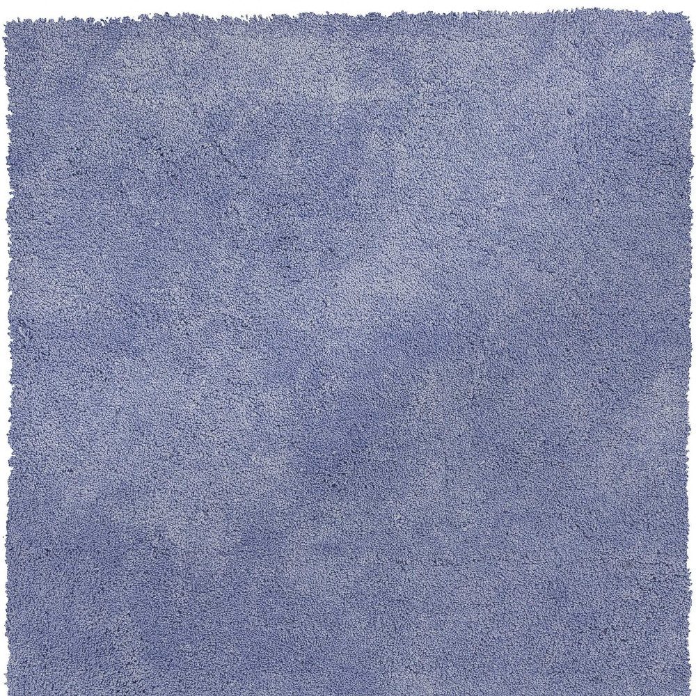 Purple Polyester Shag Hand-Woven Rectangle Area Rug