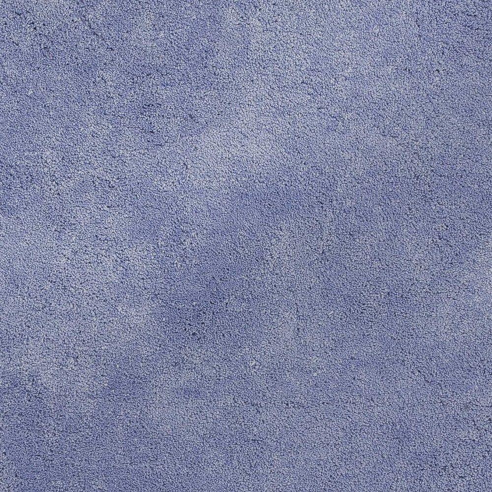 Purple Polyester Shag Hand-Woven Rectangle Area Rug