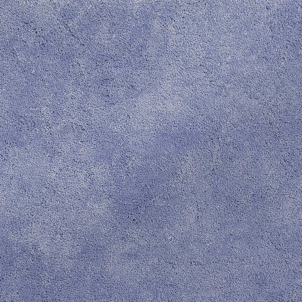 Purple Polyester Shag Hand-Woven Rectangle Area Rug