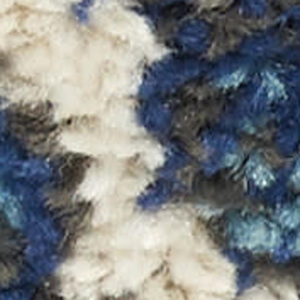 Navy Blue Yellow And Pink Floral Polypropylene Area Rug