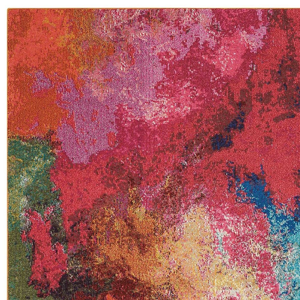 4′ X 6′ Palette Abstract Polypropylene Rectangle Area Rug