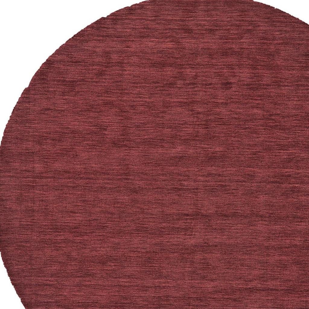 Red Wool Hand Woven Area Rug