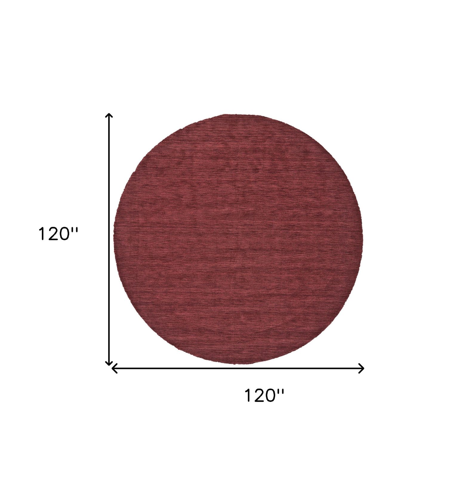 Red Wool Hand Woven Area Rug