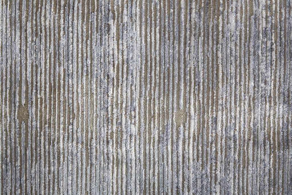 Taupe Silver and Tan Abstract Power Loom Area Rug