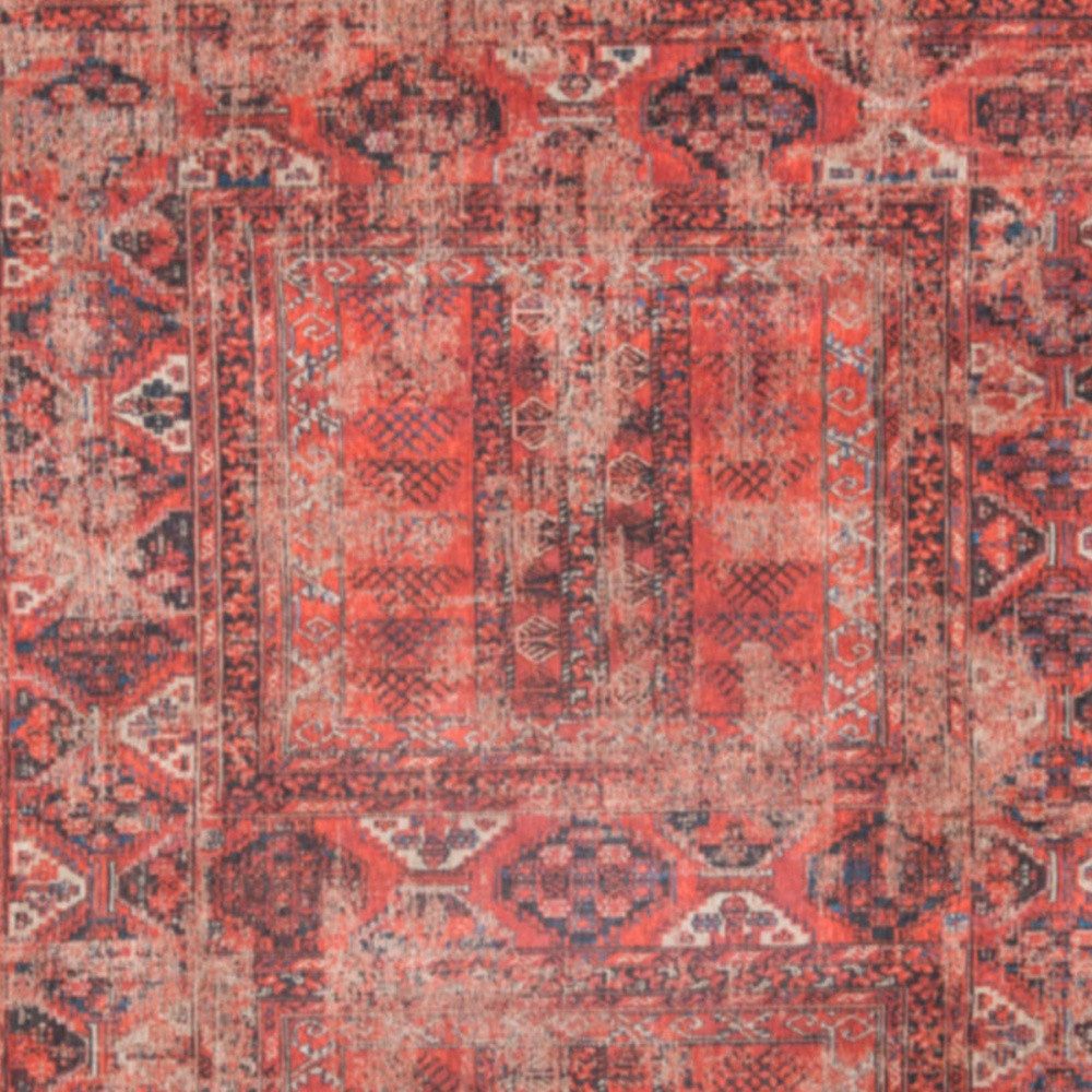 9′ X 13′ Red Oriental Non Skid Area Rug