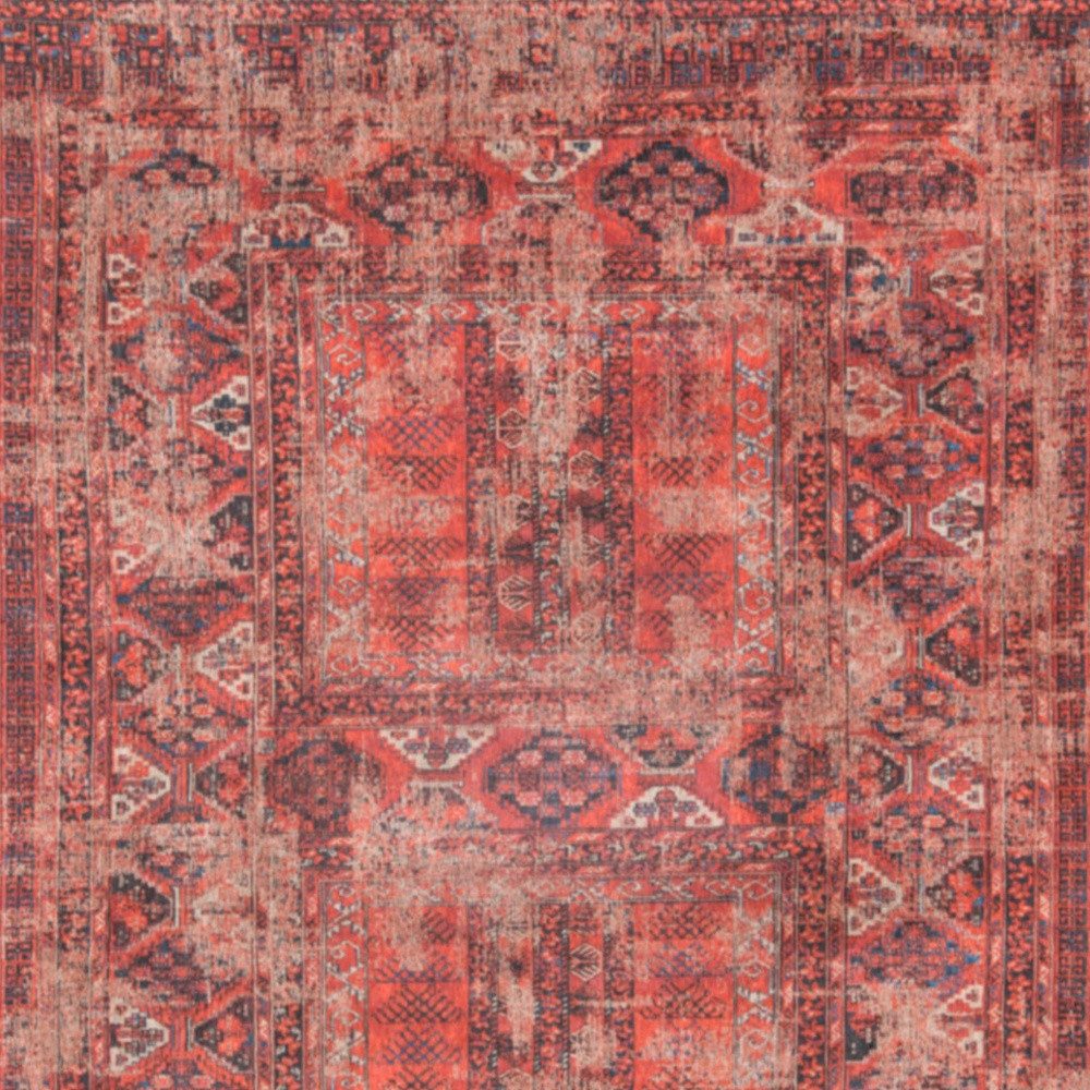 9′ X 13′ Red Oriental Non Skid Area Rug