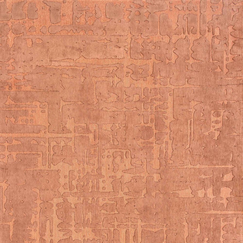 Orange Abstract Non-Skid PET Area Rug