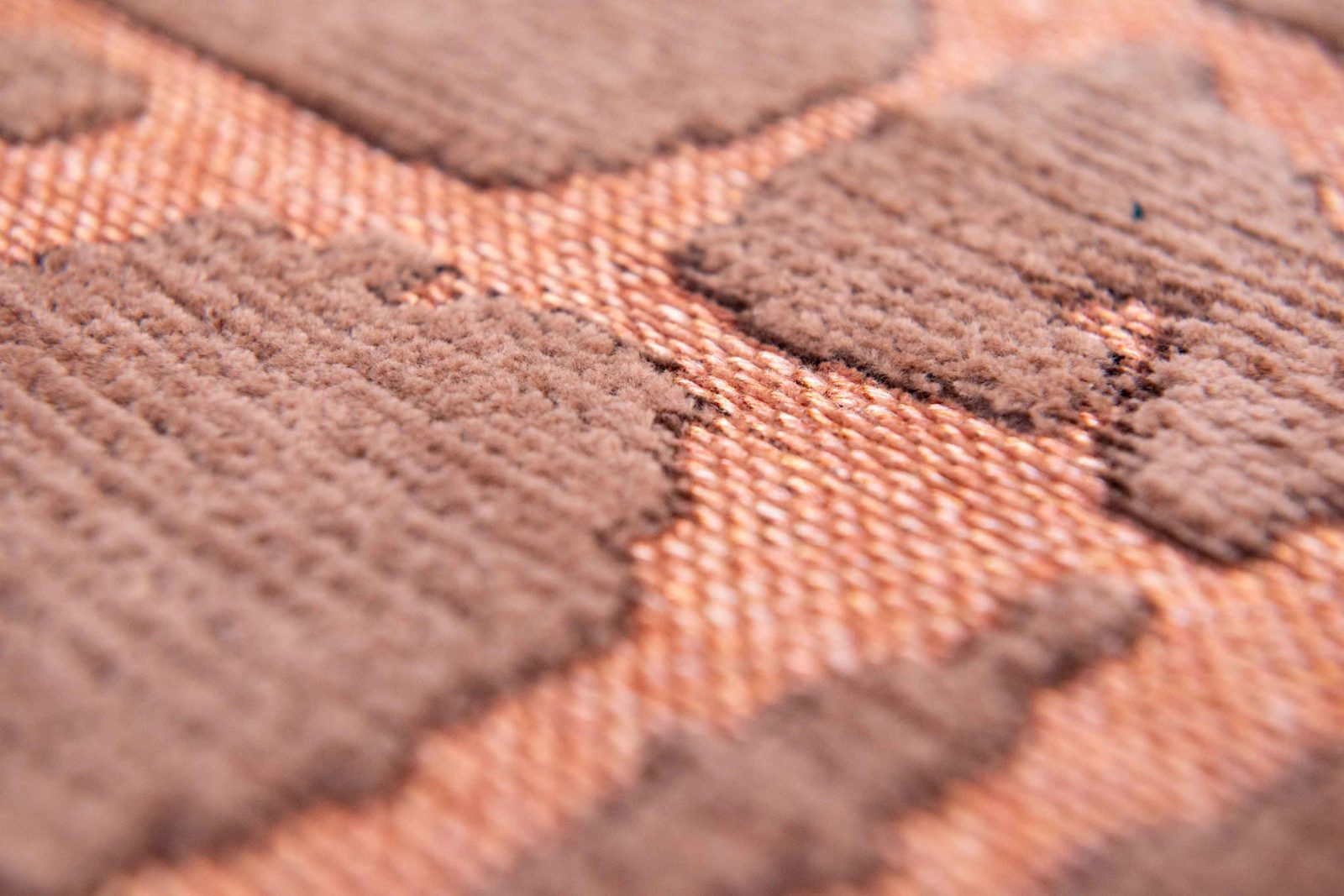 Orange Abstract Non-Skid PET Area Rug