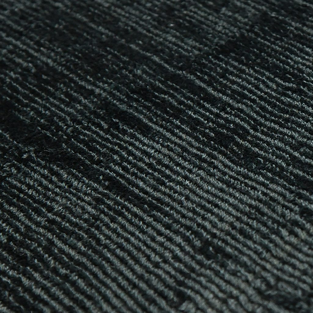 Charcoal and Black Abstract Viscose Rectangle Area Rug