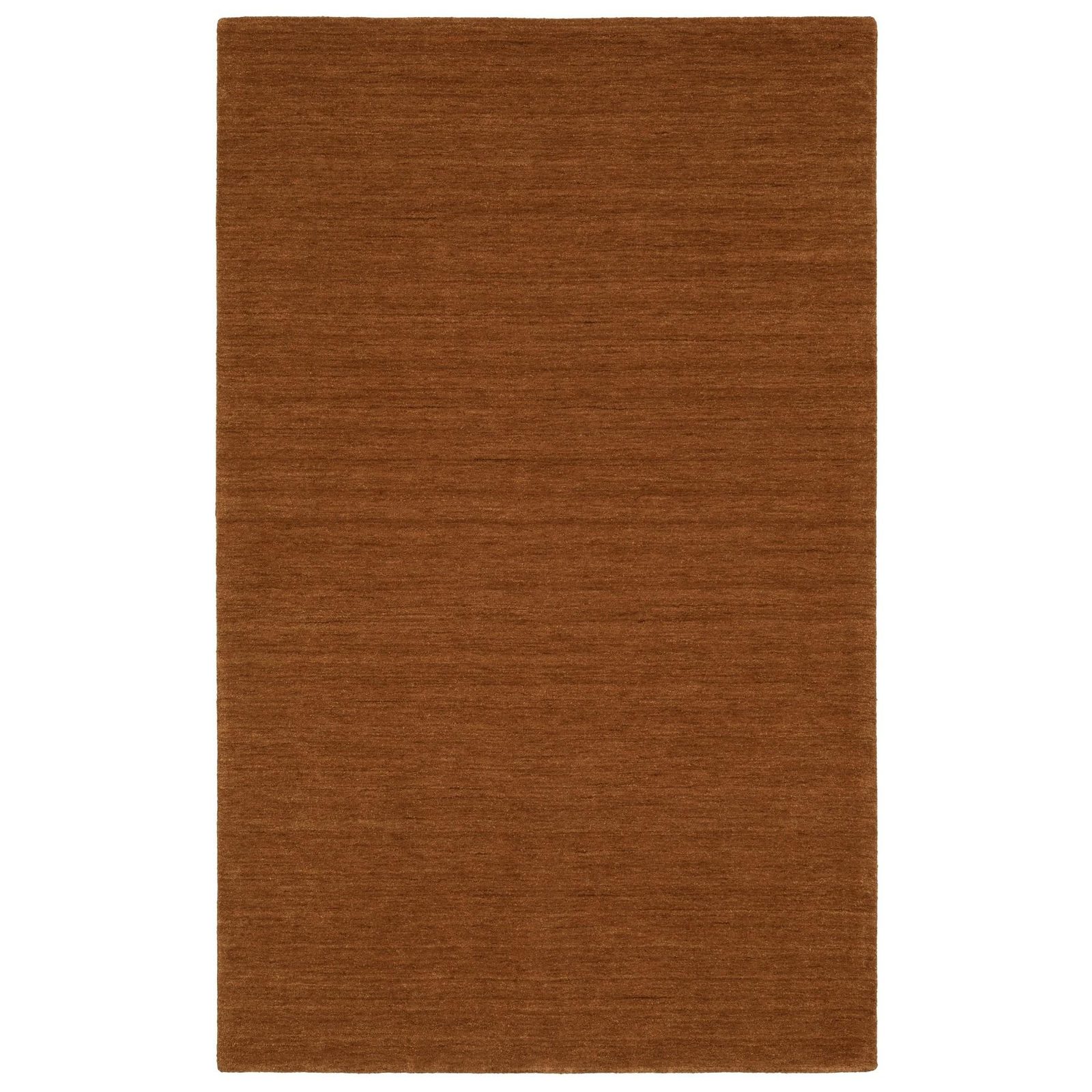 Rust Wool Hand Tufted Rectangle Area Rug, 6′ × 9′