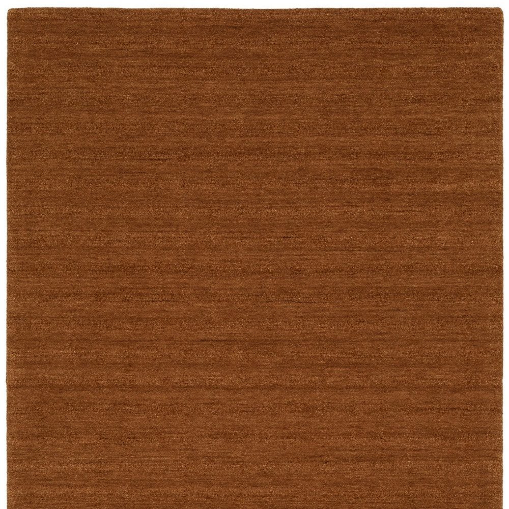Rust Wool Hand Tufted Rectangle Area Rug
