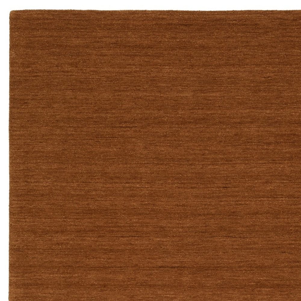 Rust Wool Hand Tufted Rectangle Area Rug