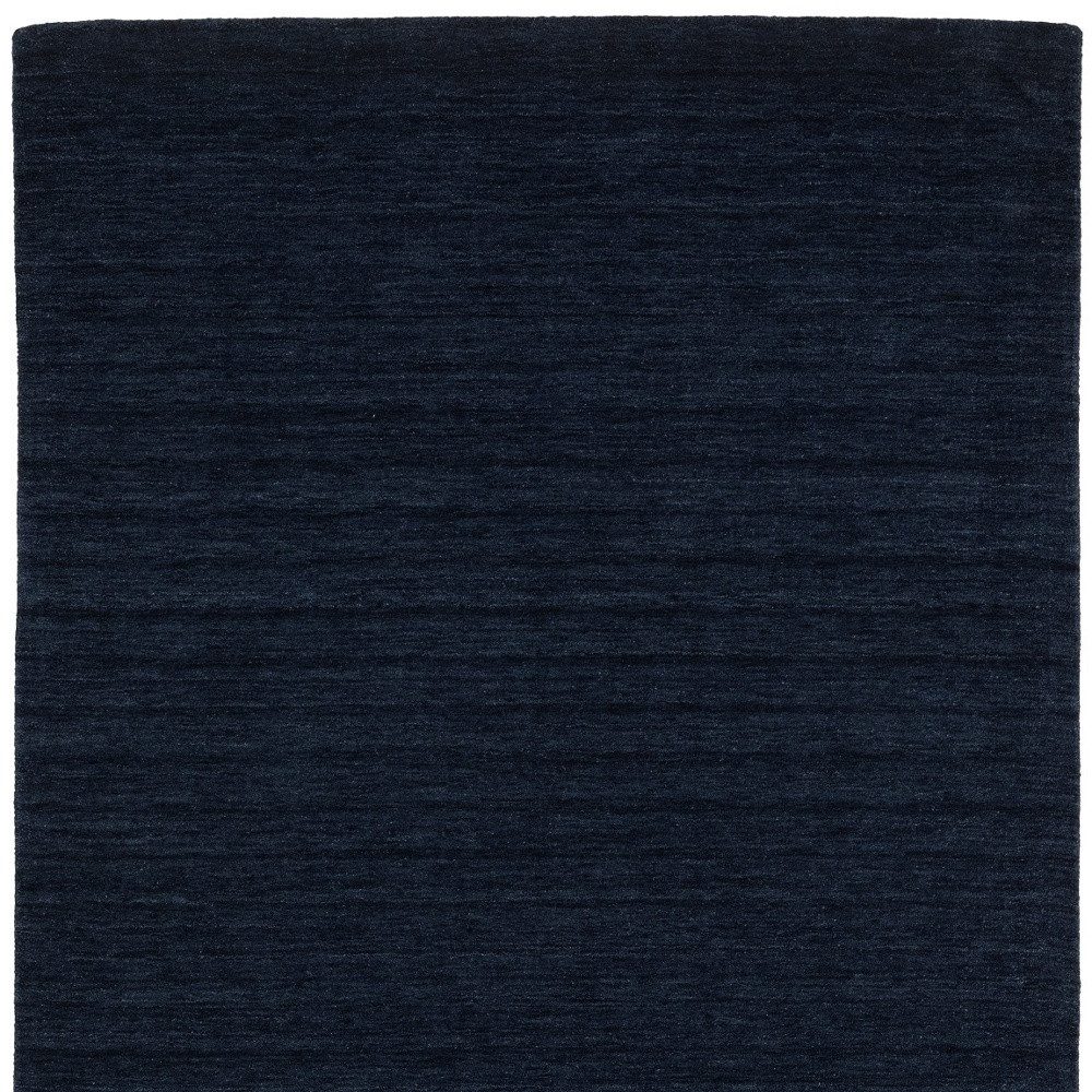 Navy Blue Wool Hand Tufted Area Rug