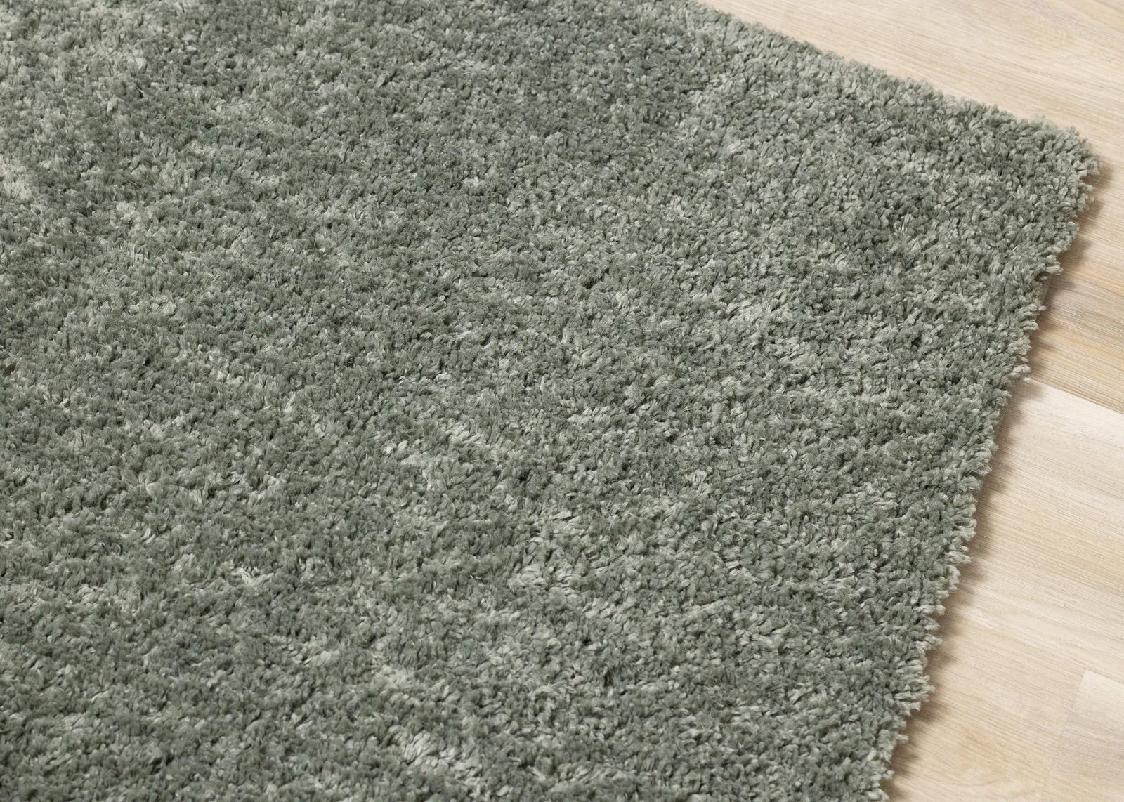 Dark Green Polypropylene Rectangle Area Rug