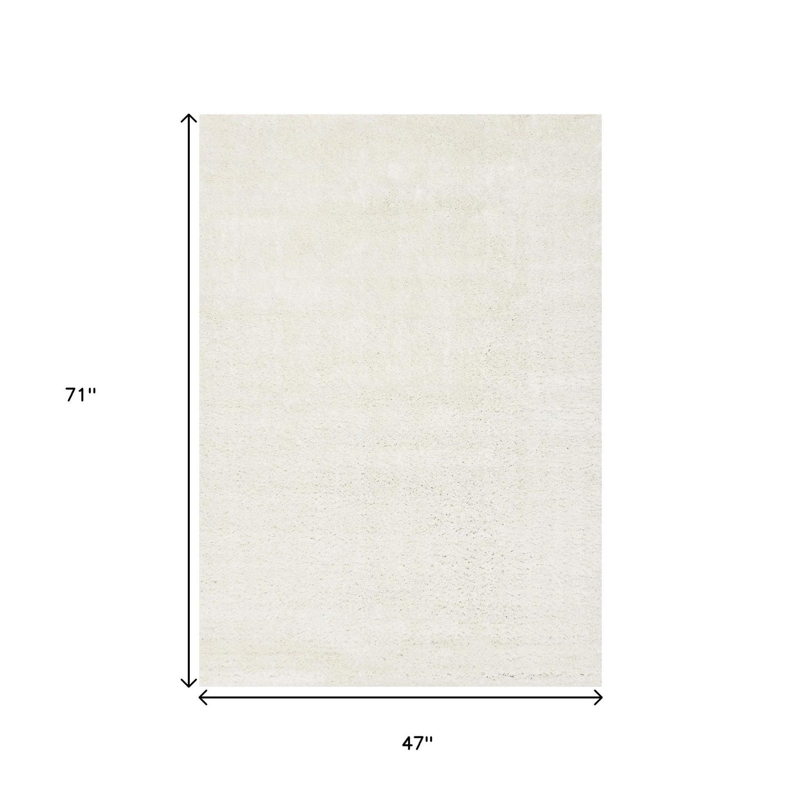Modern Cream Polypropylene Rectangle Area Rug