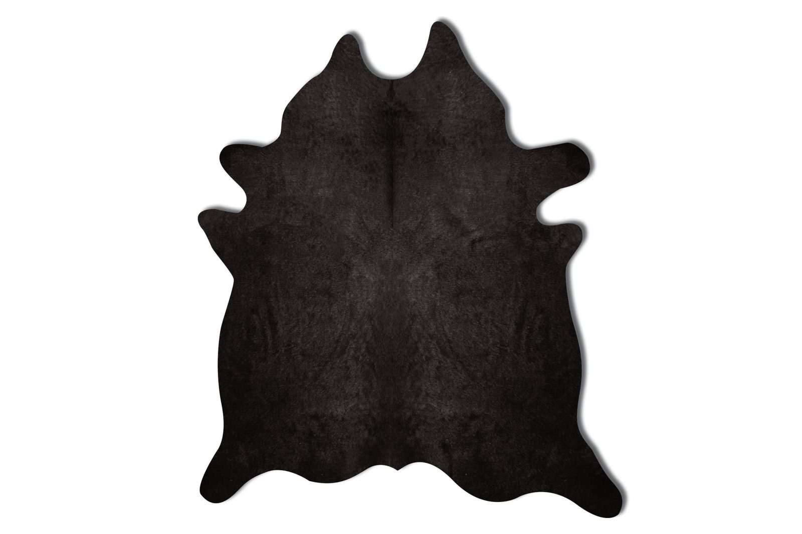 6′ X 7′ Black Cowhide Area Rug