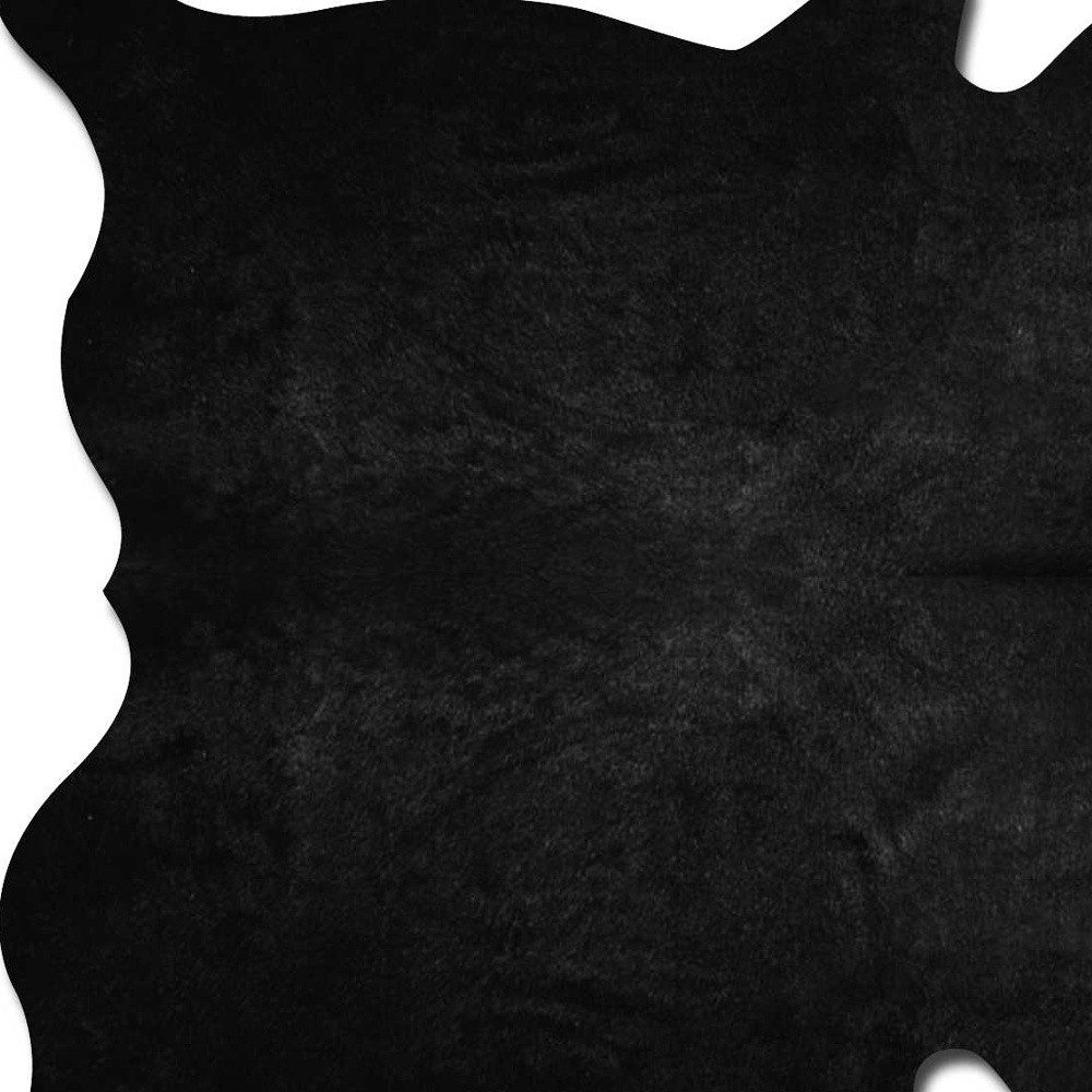 6′ X 7′ Black Cowhide Area Rug