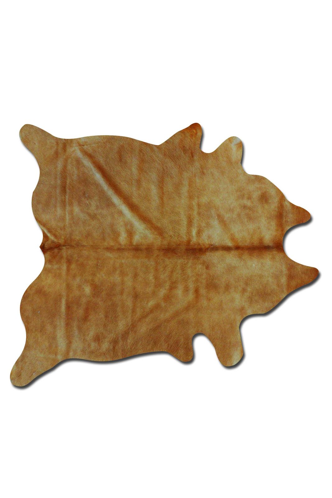 6′ X 7′ Golden Brown Cowhide Area Rug