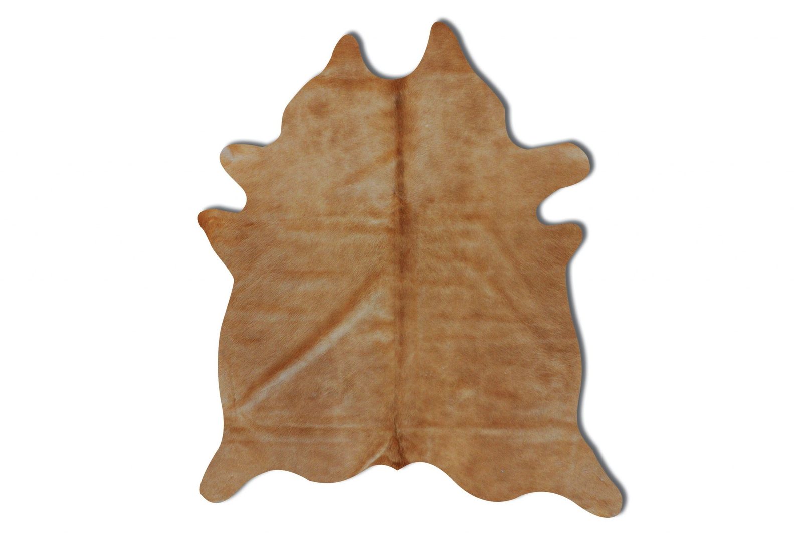 6′ X 7′ Golden Brown Cowhide Area Rug
