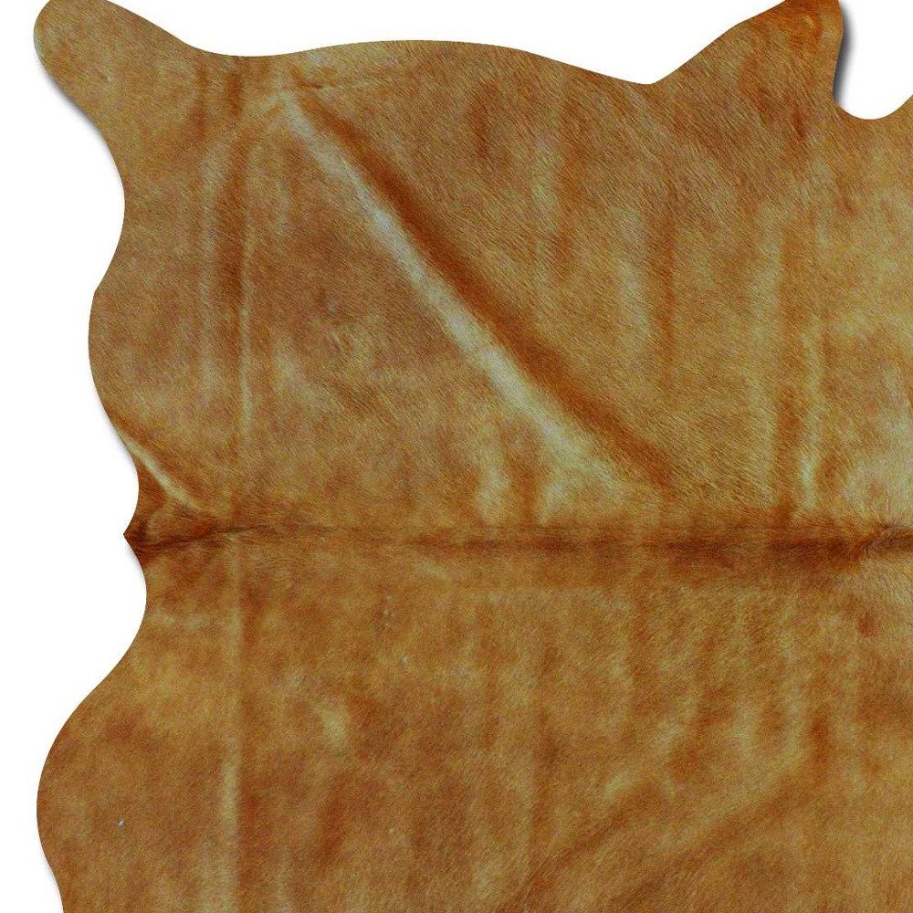 6′ X 7′ Golden Brown Cowhide Area Rug