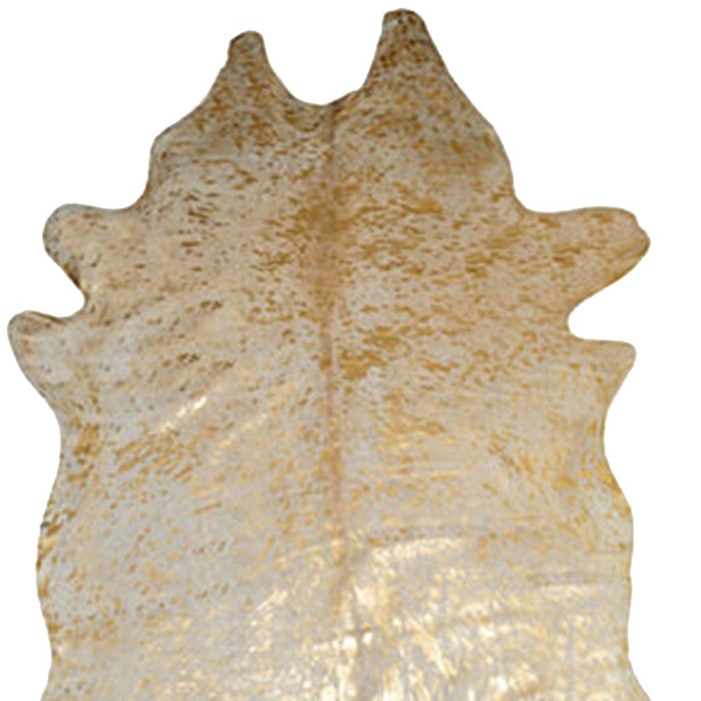 6′ X 7′ Natural Cowhide Print Area Rug