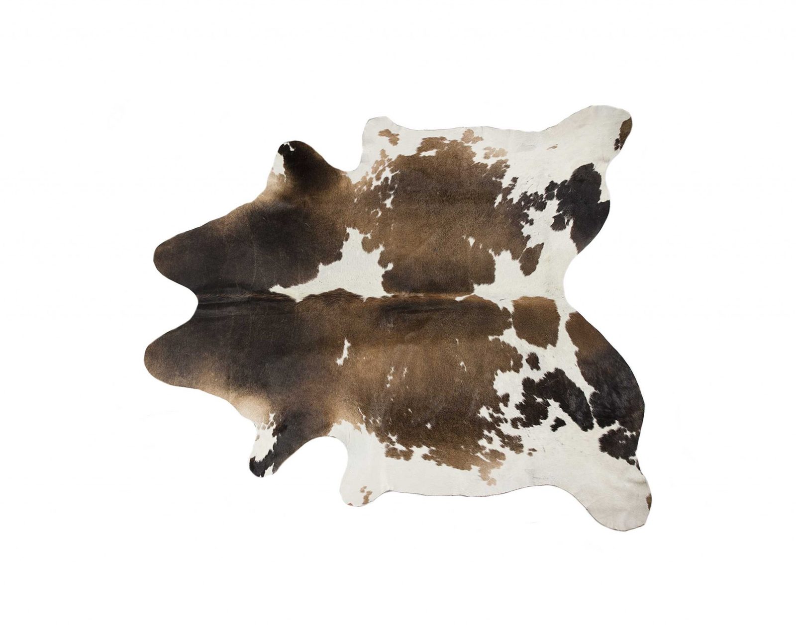 72″ X 84″ Taupe and White Cowhide Area Rug