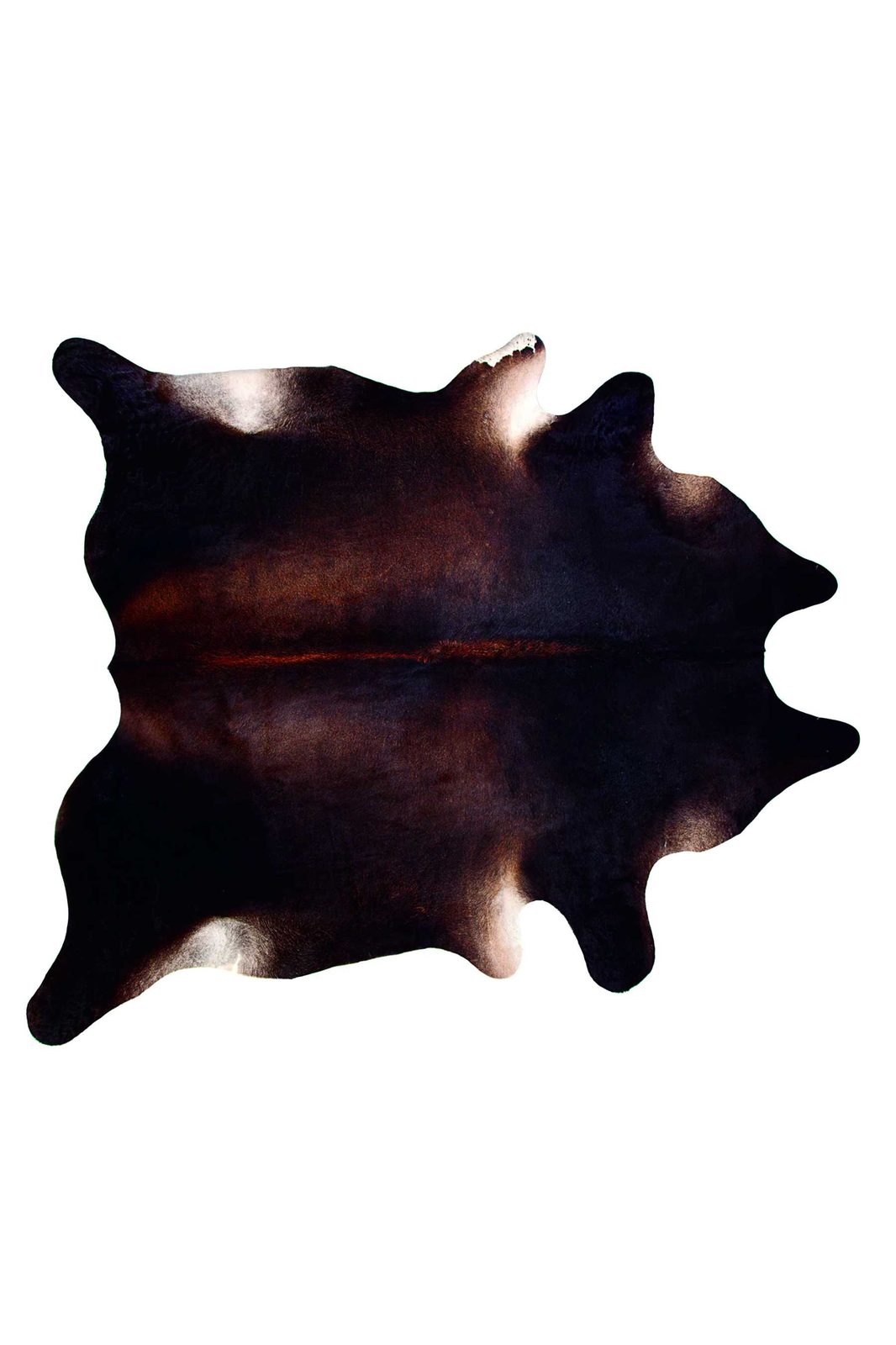 6′ X 7′ Black And White Cowhide Print Area Rug