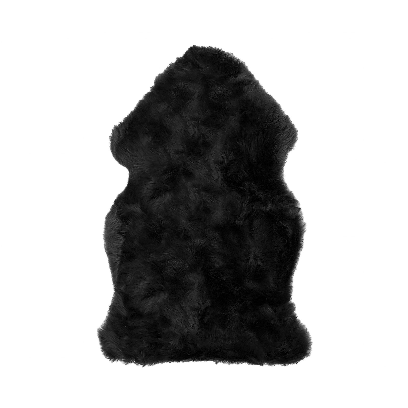 2′ X 3′ Black Shag Sheepskin Area Rug