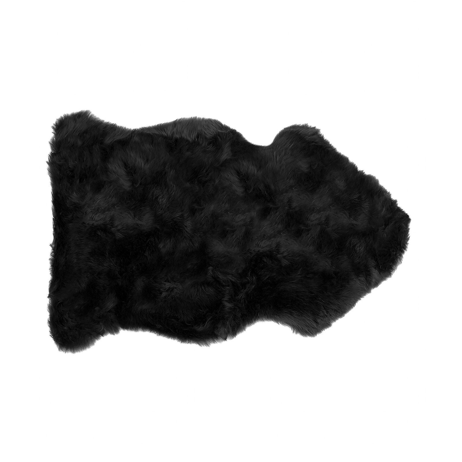 2′ X 3′ Black Shag Sheepskin Area Rug