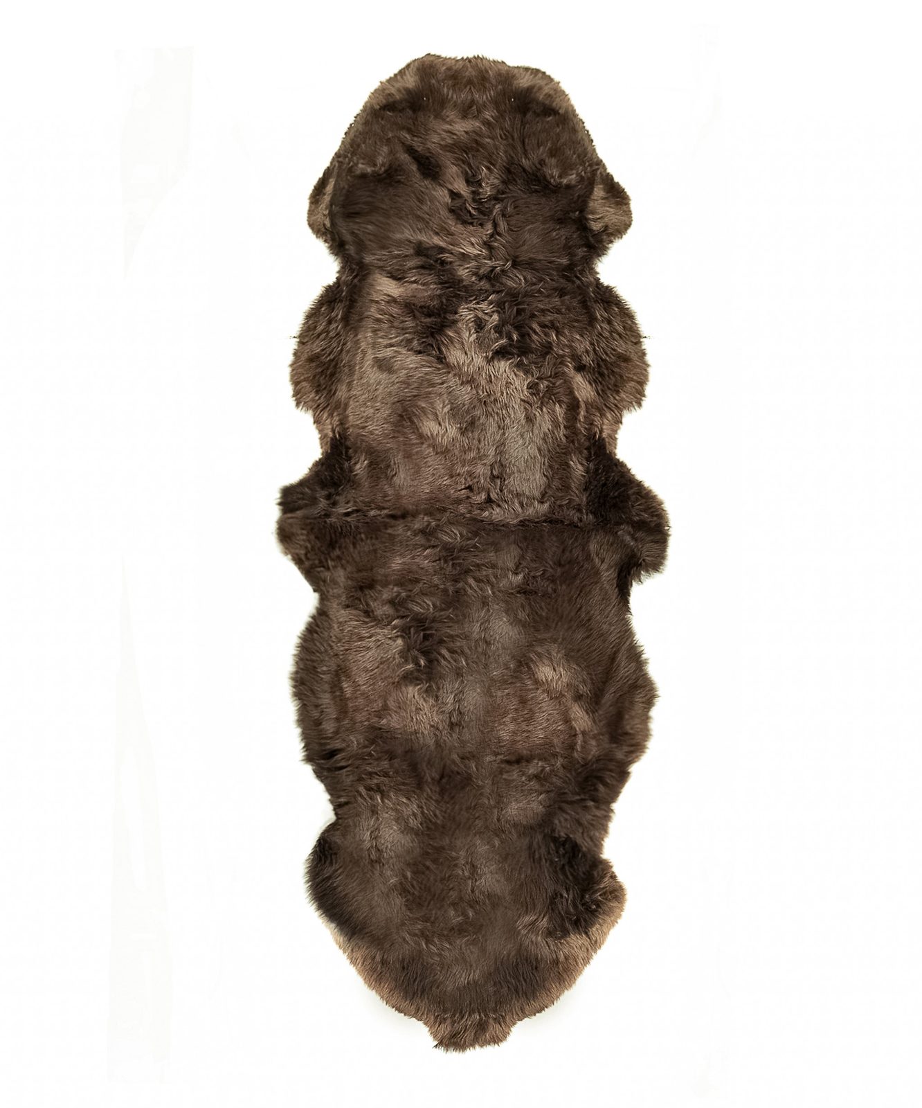 6′ Chocolate Genuine Sheepskin Area Rug