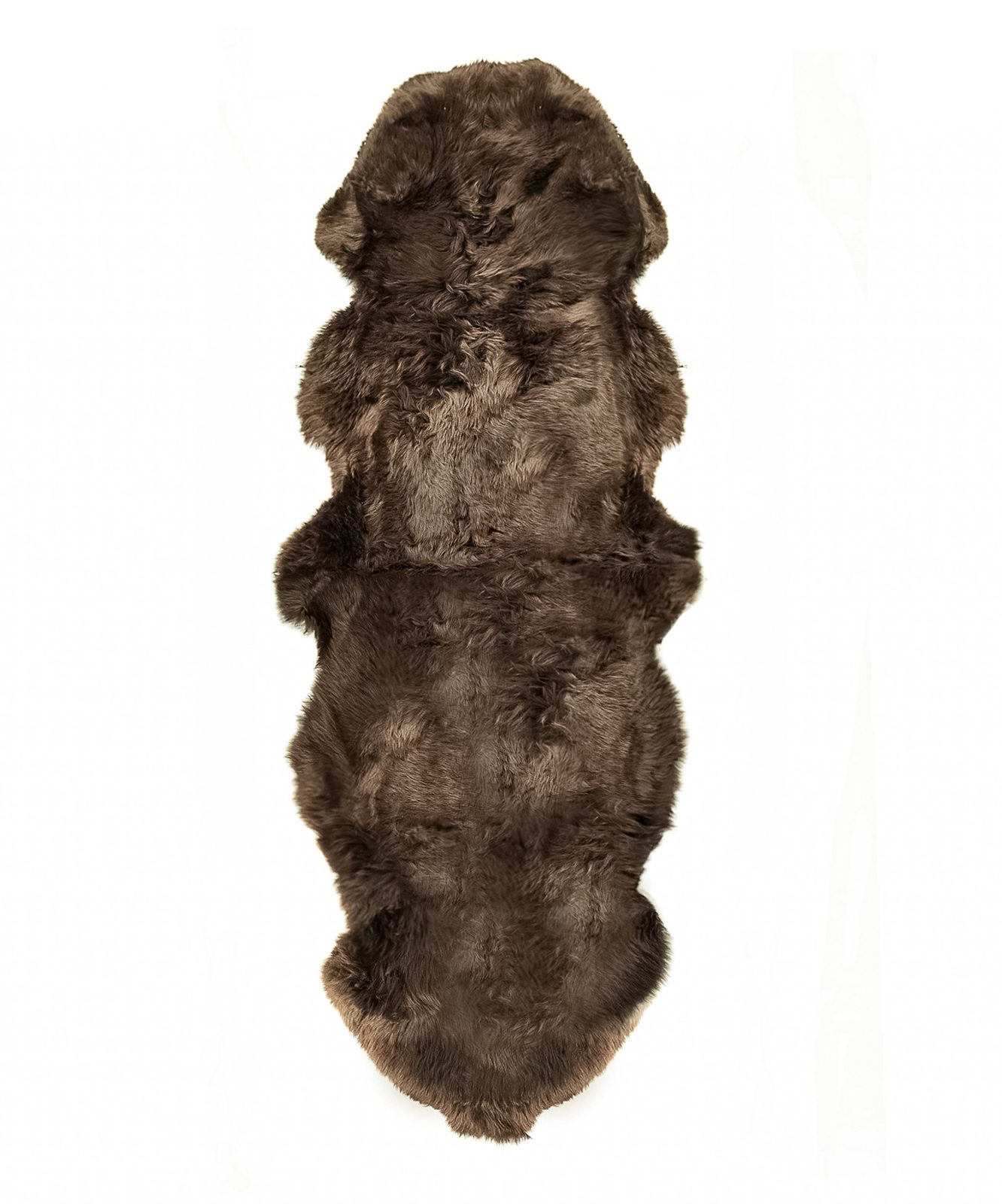 6′ Chocolate Genuine Sheepskin Area Rug