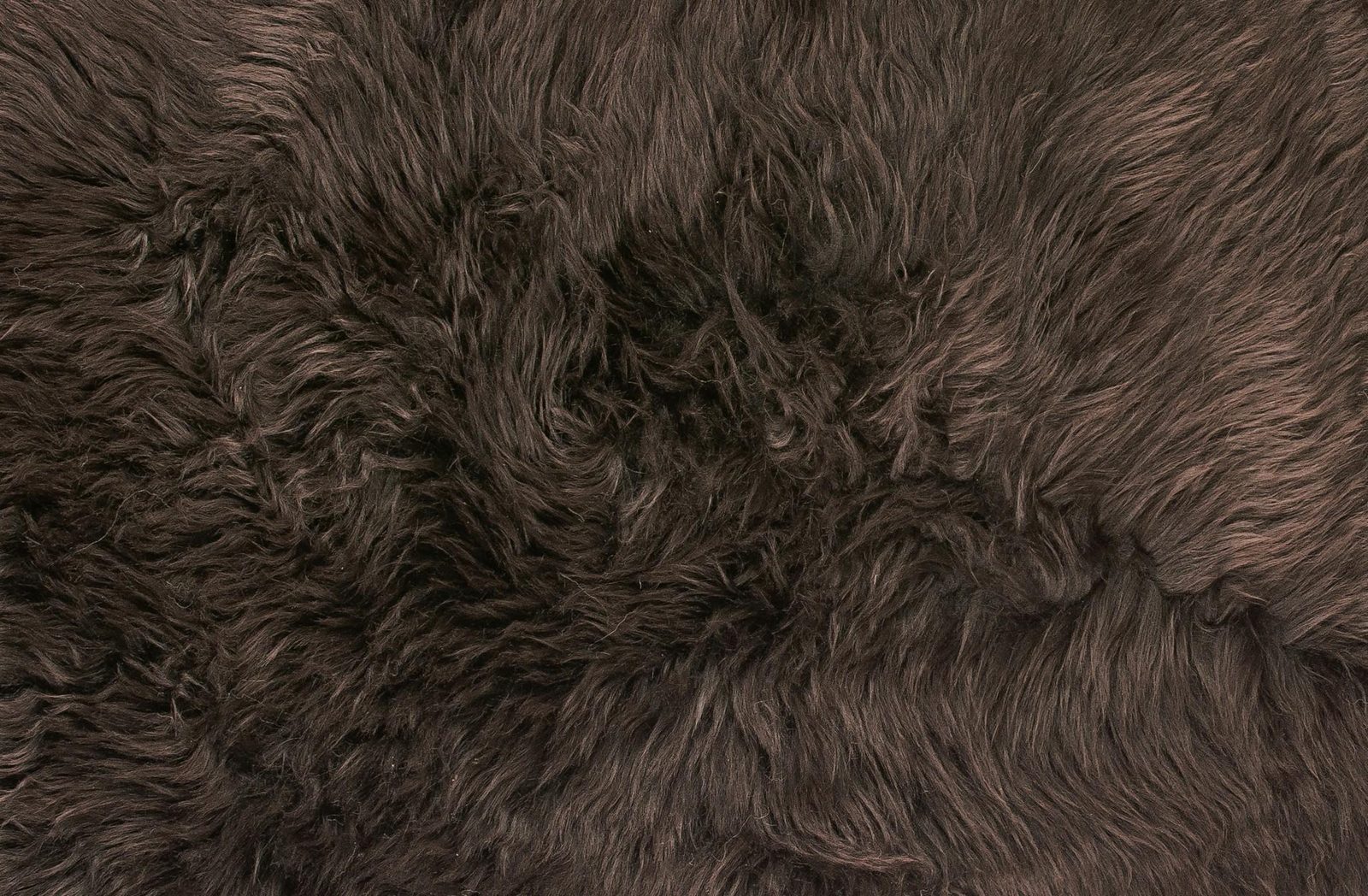 6′ Chocolate Genuine Sheepskin Area Rug