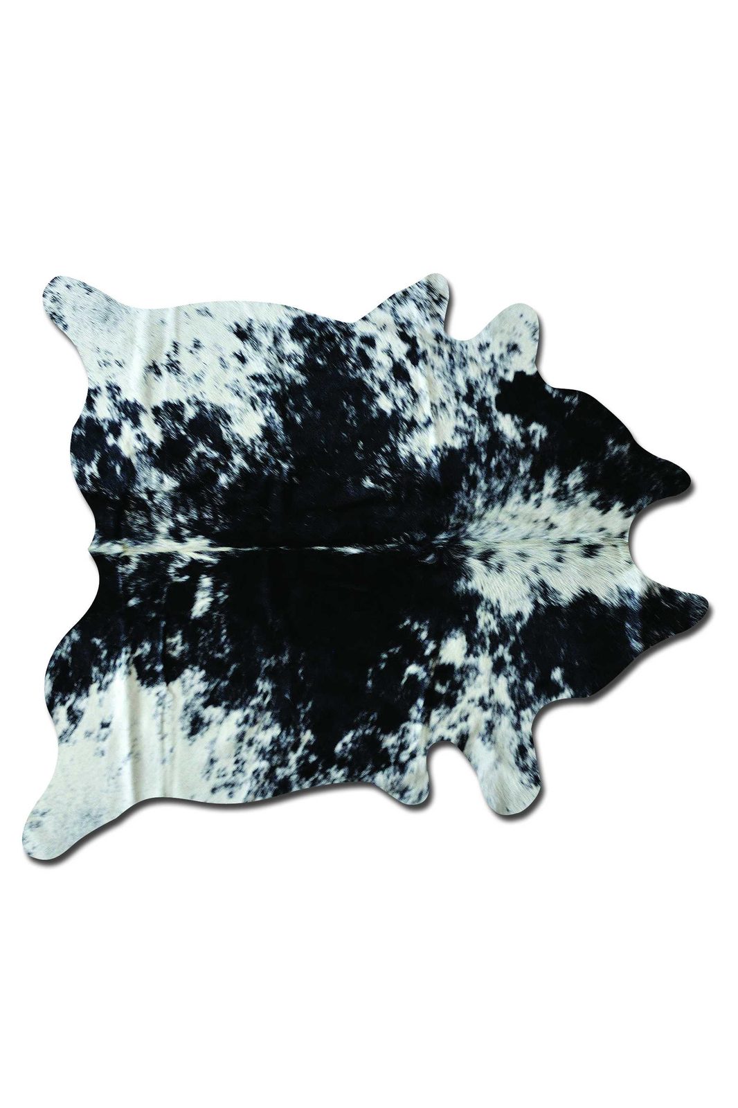6′ X 7′ Black And White Cowhide Area Rug II