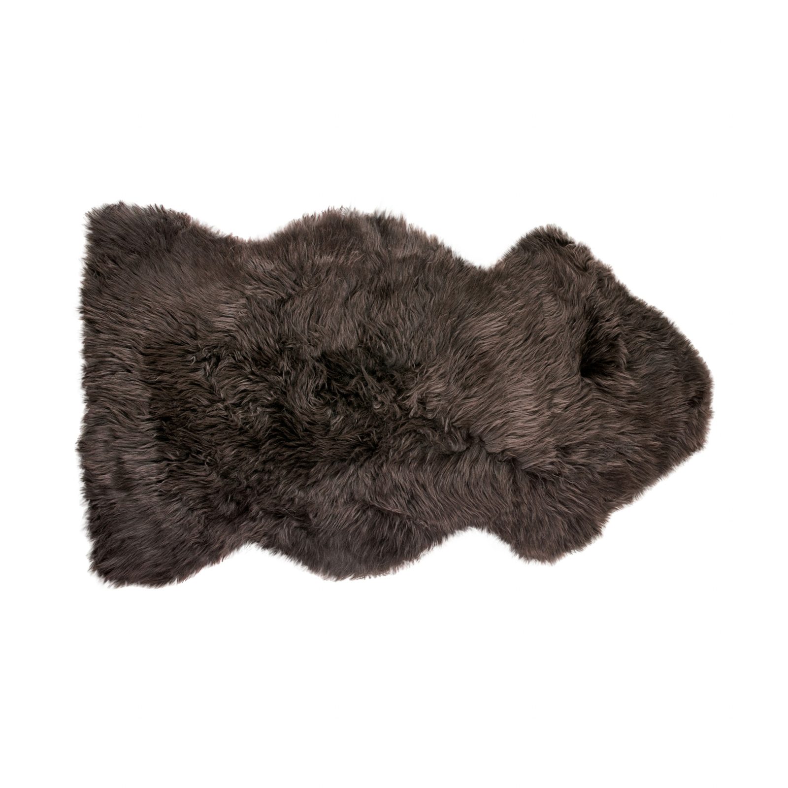 2′ X 3′ Chocolate Genuine Sheepskin Shag Area Rug