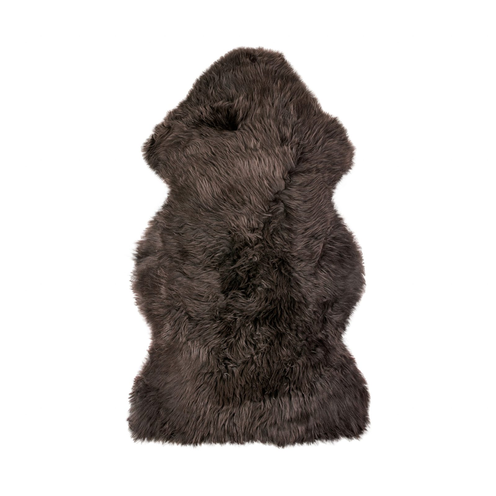 2′ X 3′ Chocolate Genuine Sheepskin Shag Area Rug