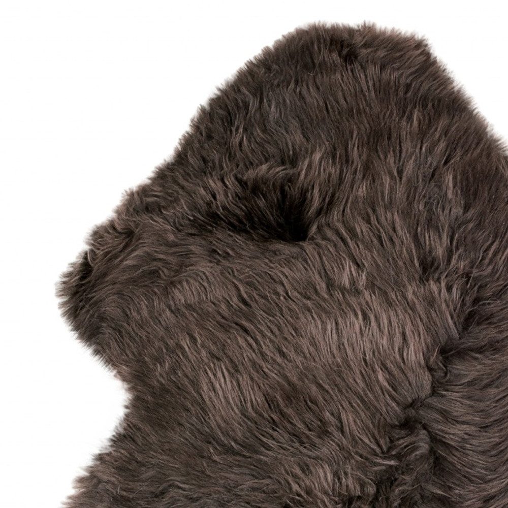 2′ X 3′ Chocolate Genuine Sheepskin Shag Area Rug