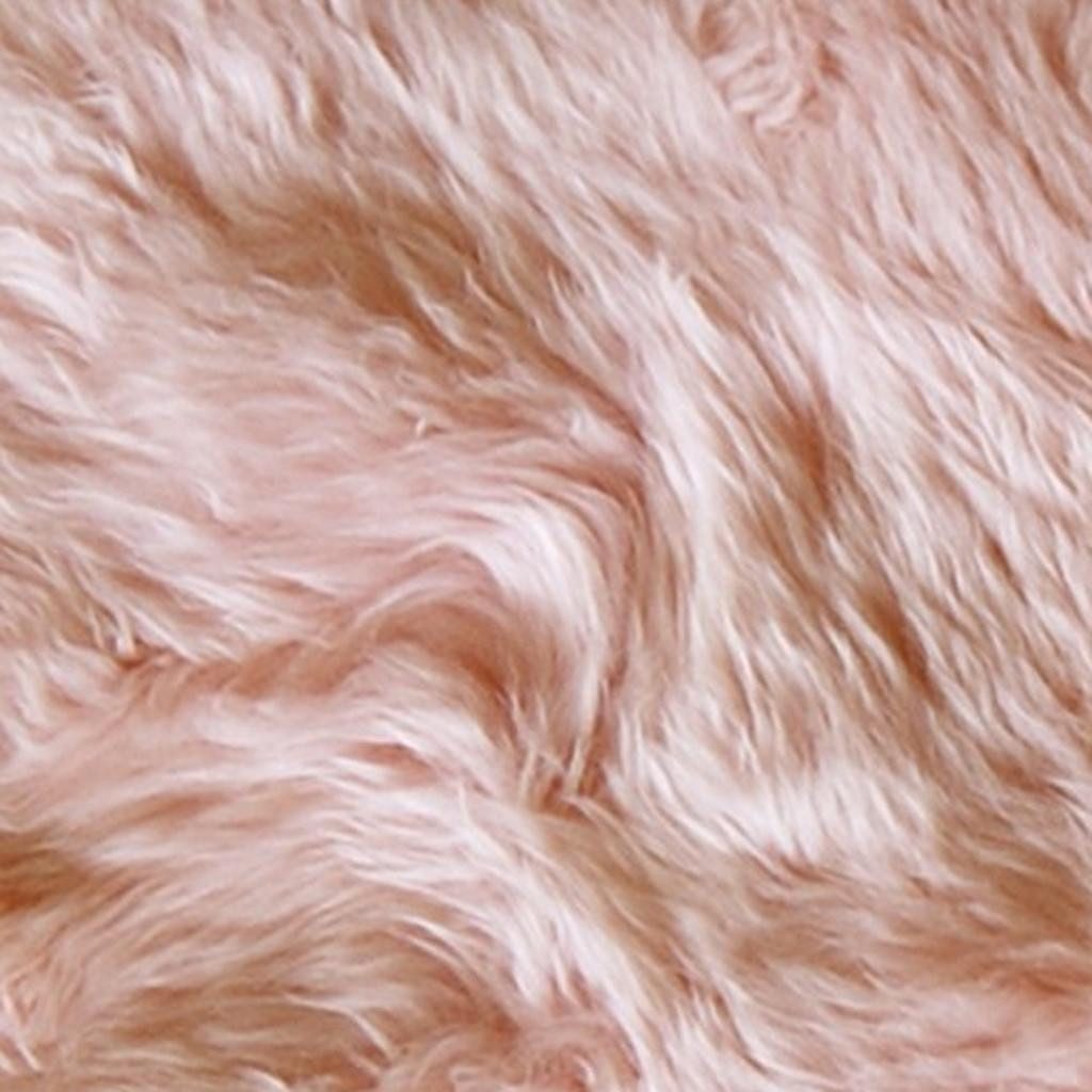 2′ X 3′ Pink Genuine Sheepskin Shag Area Rug