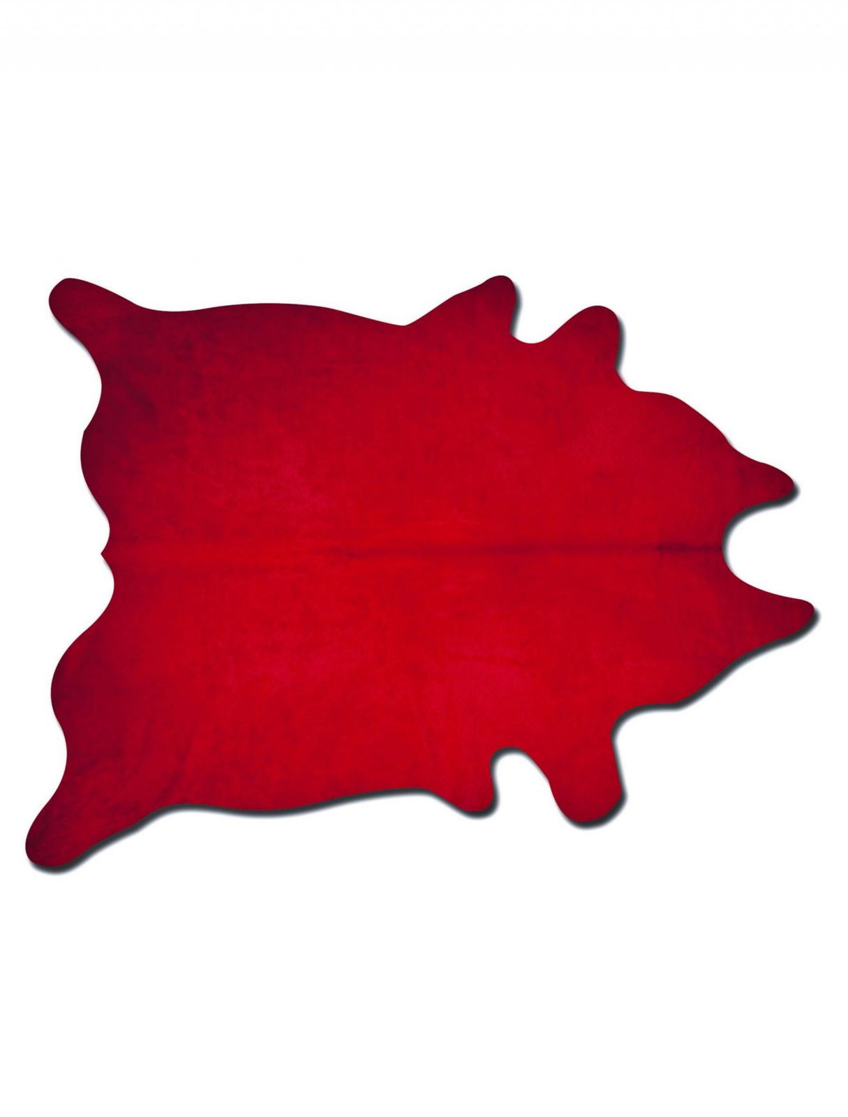 6′ X 7′ Red Cowhide Area Rug