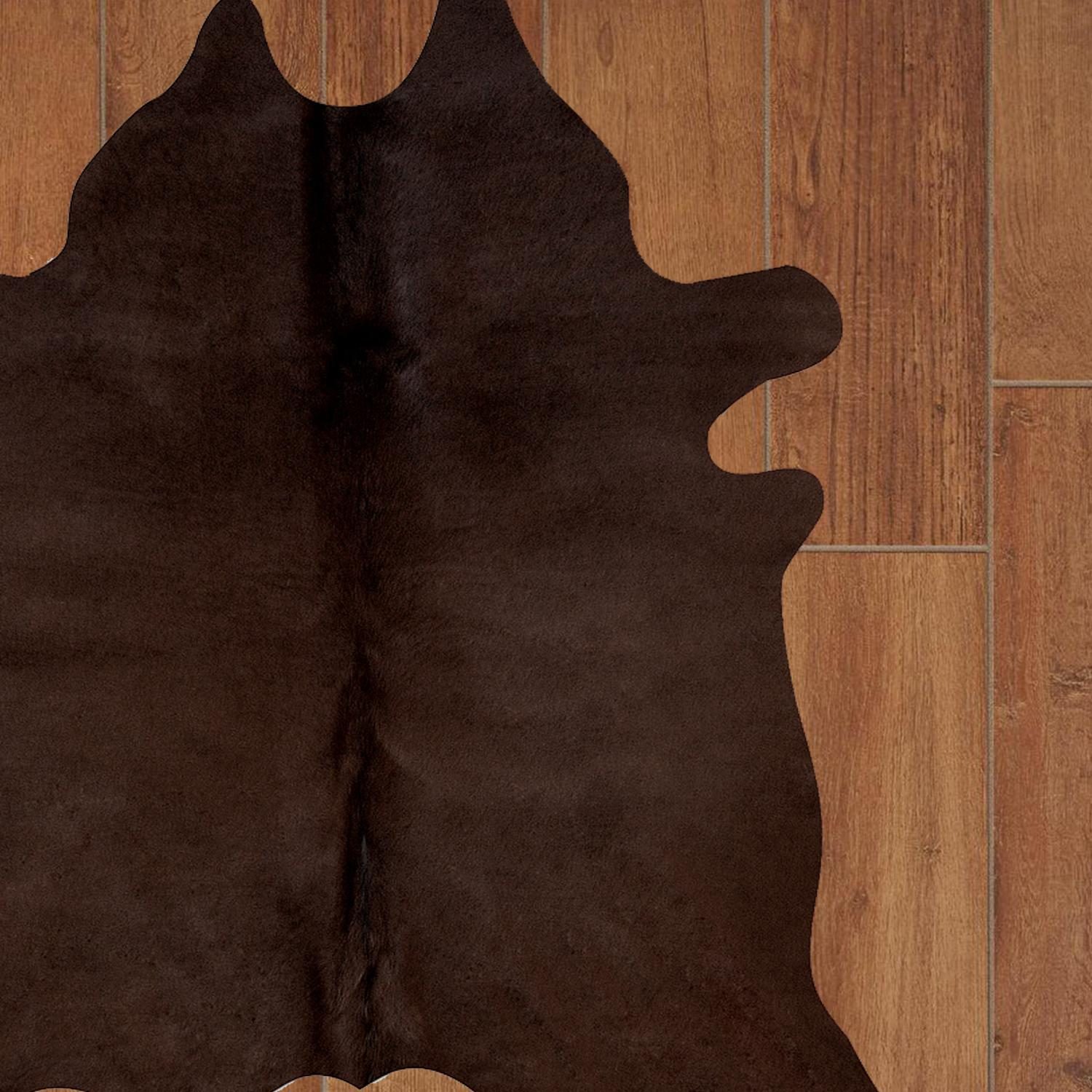 6′ X 7′ Chocolate Cowhide Area Rug