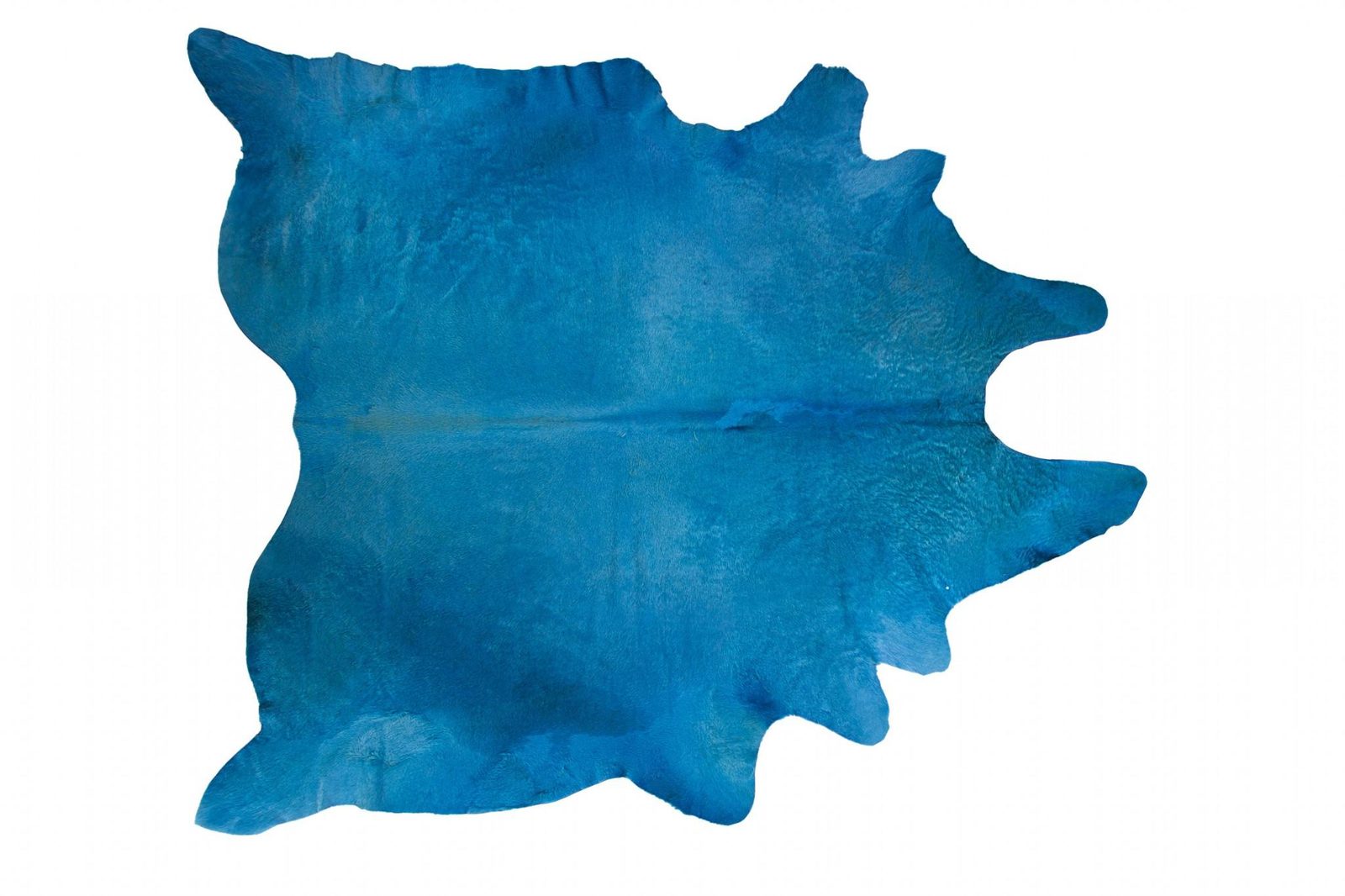 6′ X 7′ Blue Cowhide Area Rug