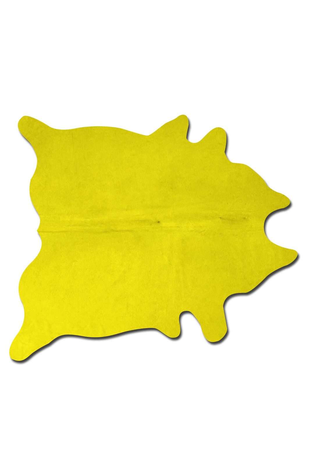 72″ X 84″ Yellow Cowhide Area Rug