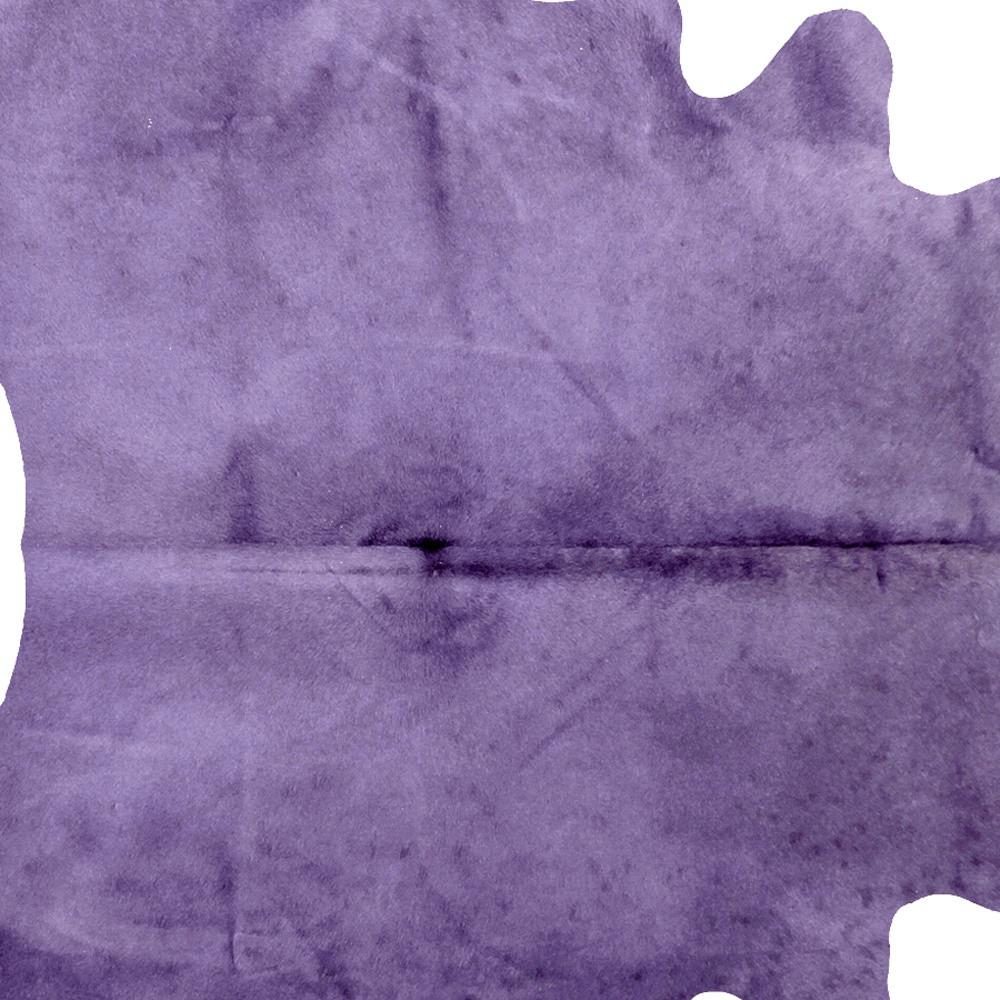 6′ X 7′ Purple Cowhide Area Rug