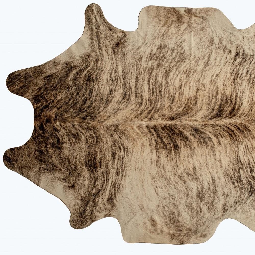 6′ X 7′ Brown Cowhide Print Area Rug