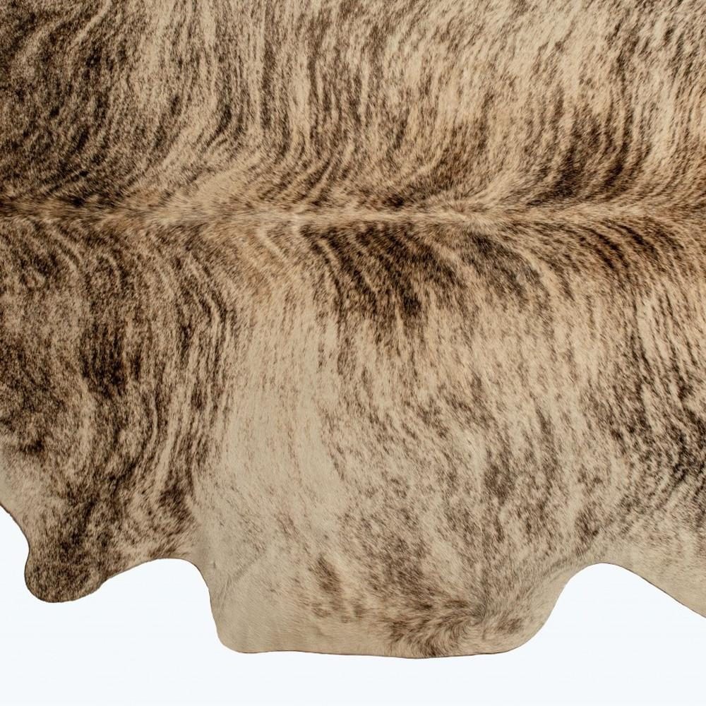 6′ X 7′ Brown Cowhide Print Area Rug