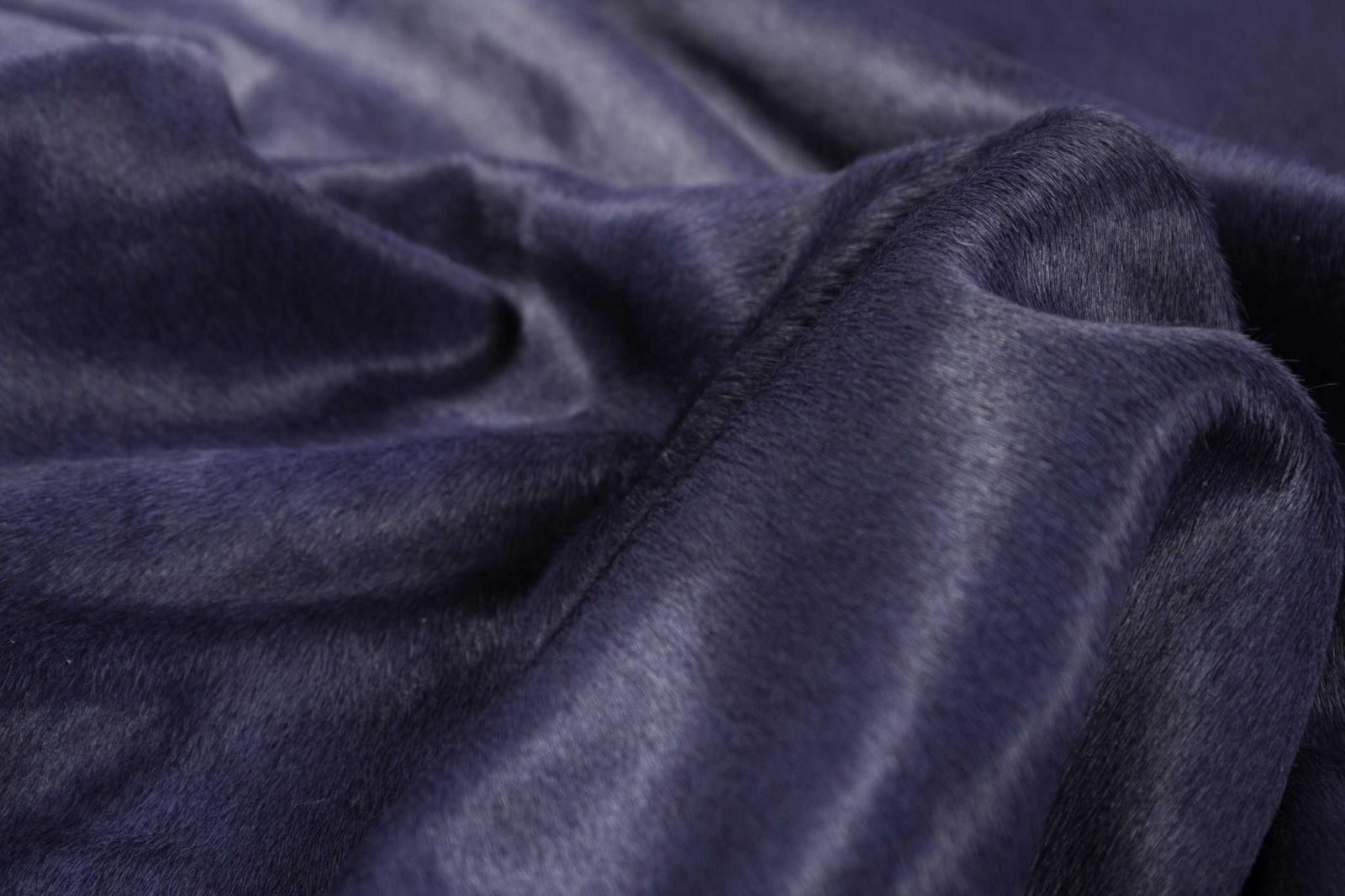 6′ X 7′ Navy Blue Cowhide Area Rug