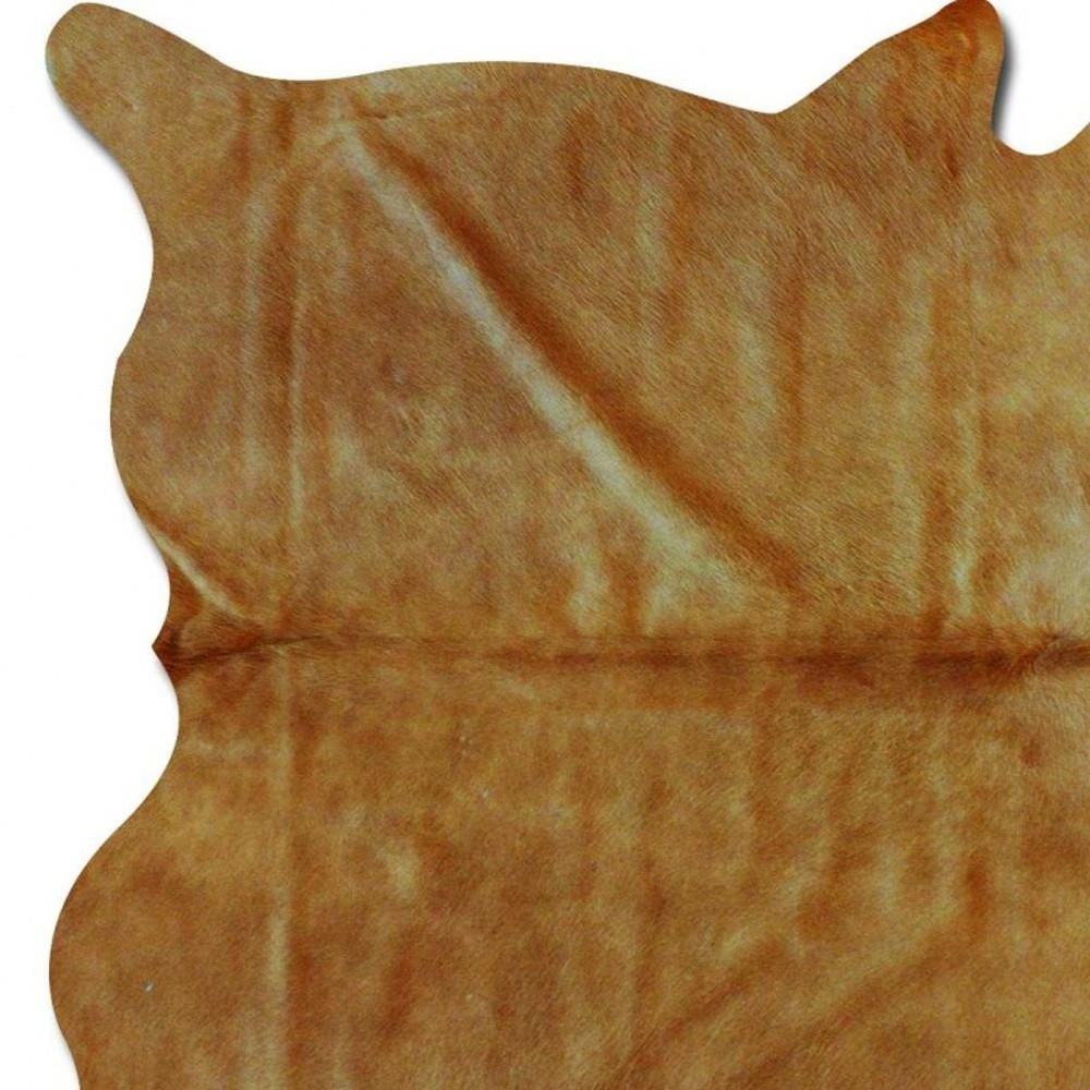 5′ X 7′ Tan Cowhide Area Rug
