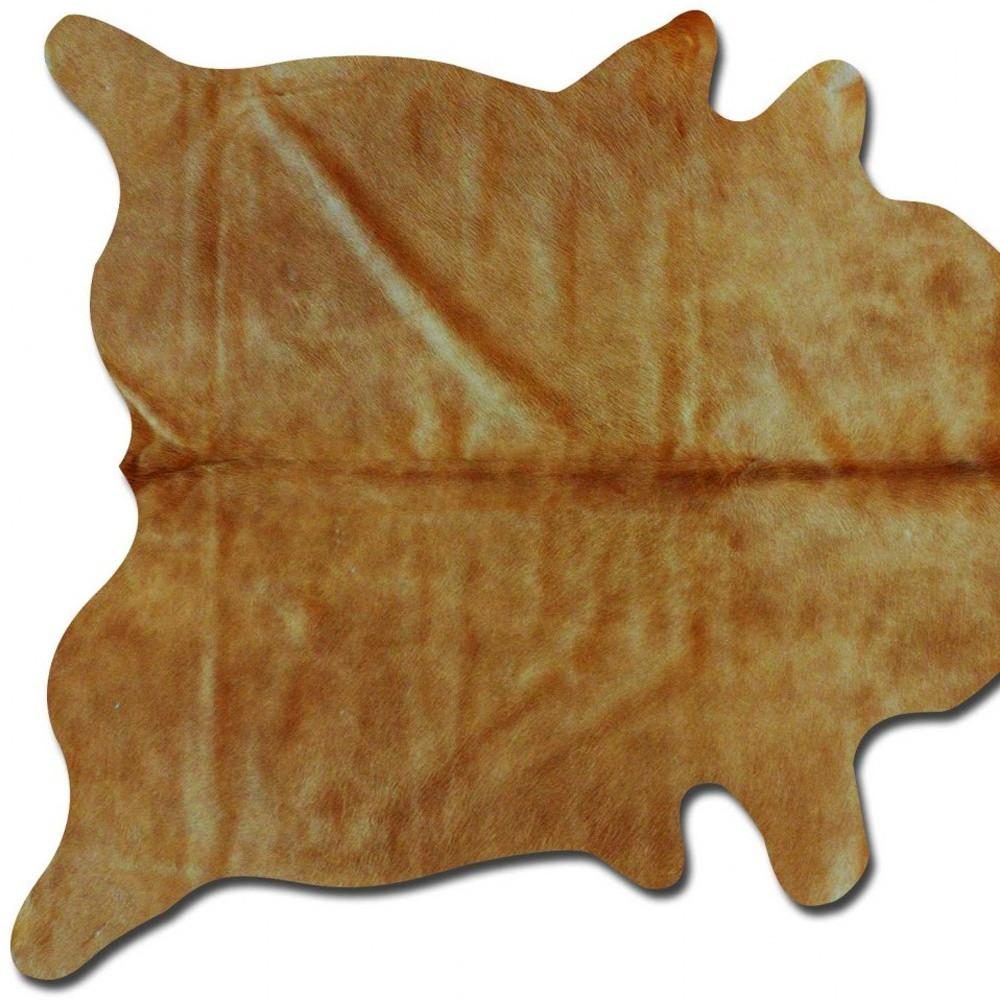 5′ X 7′ Tan Cowhide Area Rug