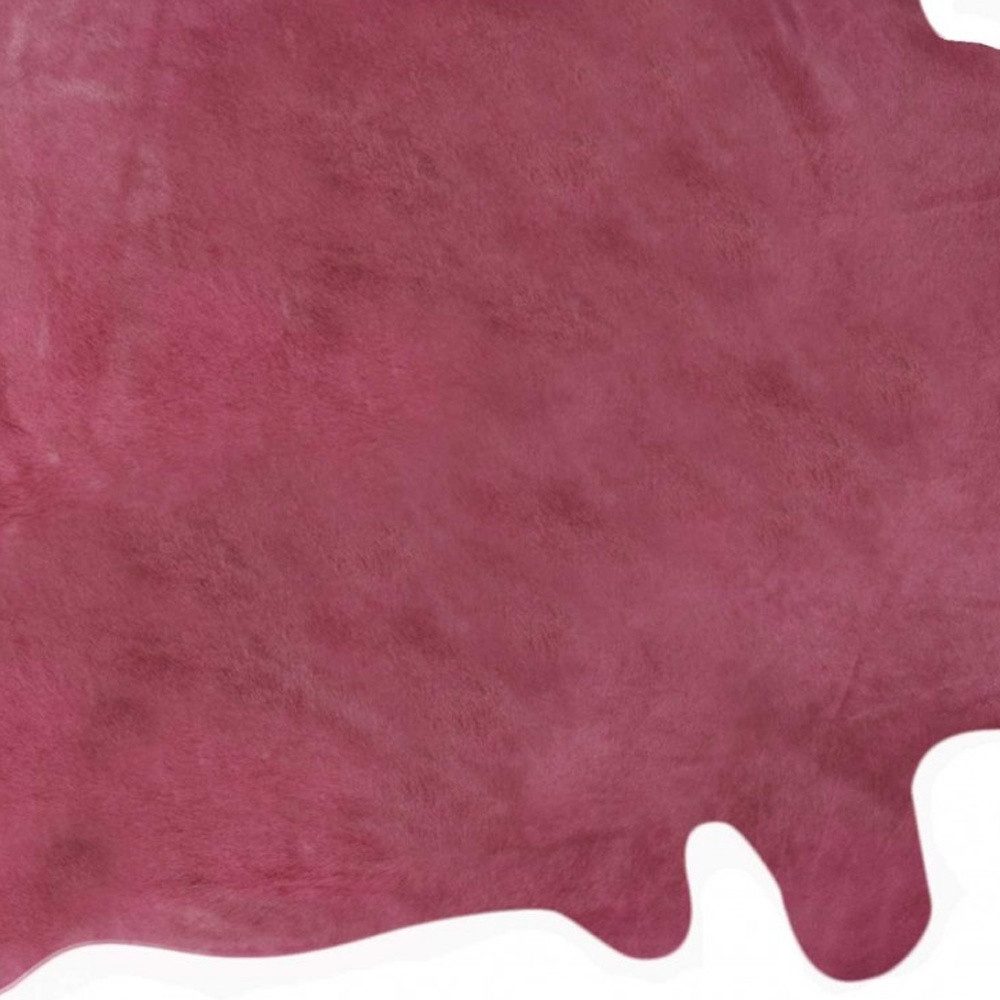 5′ X 7′ Fuchsia Cowhide Area Rug