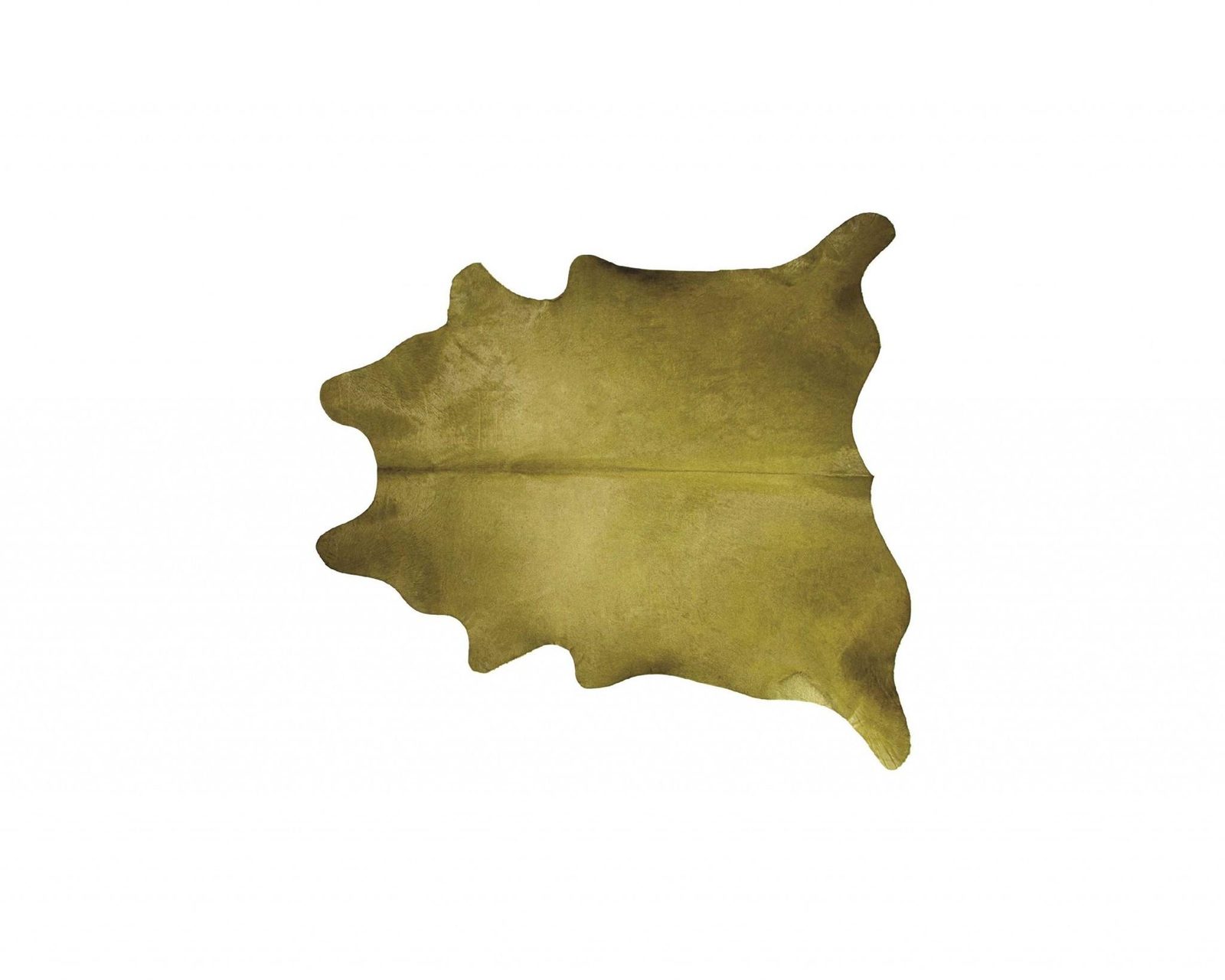 5′ X 7′ Lime Green Cowhide Area Rug