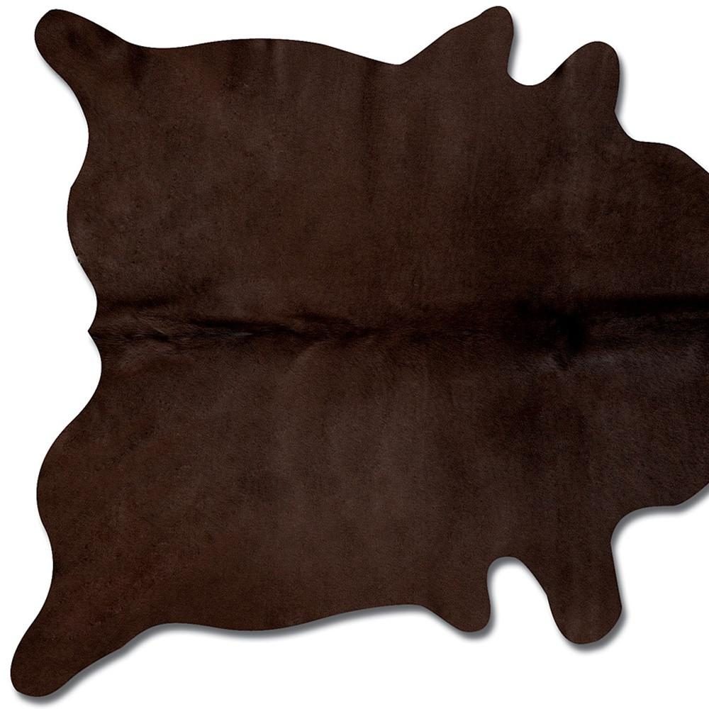 5′ X 7′ Chocolate Cowhide Area Rug